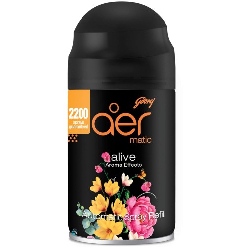 Godrej Aer Matic Refill 225ml Automatic Room Fresheners Alive