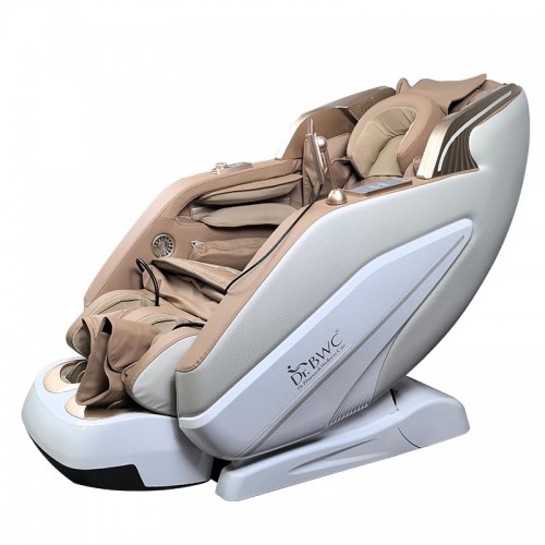 DR BWC Supreme Hybrid AI Massage Chair – Gold Edition With 24+ Advanced Techniques, Dual-Core System, Body Stretching, and Tab Remote Control (Gold & White)