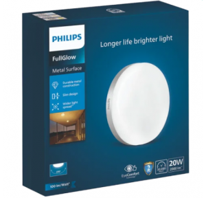 Philips Metal 20 Watt Full Glow Surface Light 6500k PH1785