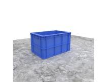 Nilkamal Multi Purpose Crate CH5436300 (Closed With Handle) HDPE Outer Dim 540(L) X 360(B) X 300(H) MM Blue (With 7-8 Holes at the Bottom)