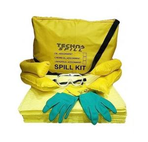 Technospill Hazmat Spill Kits 10 Ltr (Absorb: Hospital Chemicals, Acid, Bases, Solvents, Mixed Chemicals, Other Acidic & Alkalis Based Liquids)