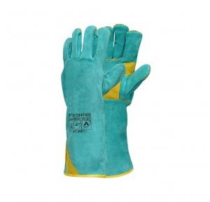 Karam Gloves Frontier Split Leather Green & Yellow  SKU: FT821(P)(GN/YW)(16)