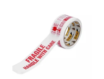 Fragile Tape Printed Handle With Care Red and White 48mm  65 Metres 42 micron