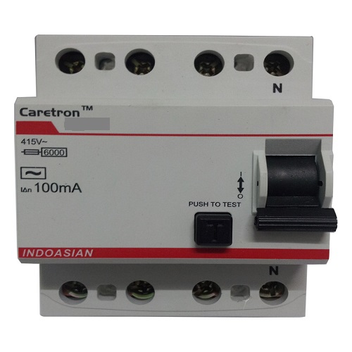 Indoasian Caretron 4P RCCB 25A, 300mA