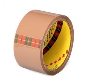 3M Scotch Tan Bopp Tape, 4 Rolls, 3 Inch x 50 m