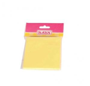 Saya Stick-eee Note Pads Yellow SY-SN04, Size: 3x4 Inch (100 Sheets)