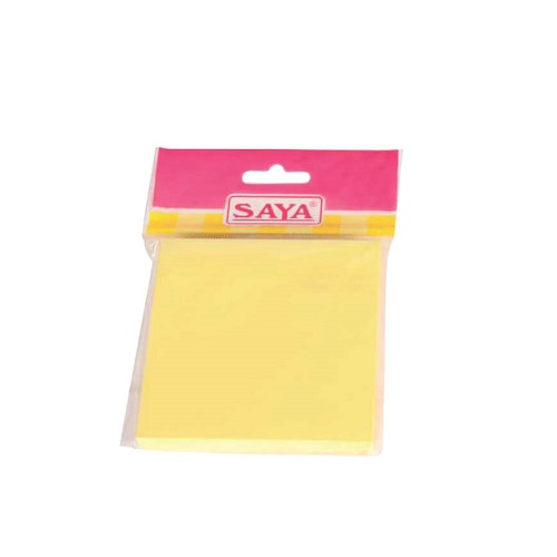 Saya Stick-eee Note Pads Yellow SY-SN04, Size: 3x4 Inch (100 Sheets)