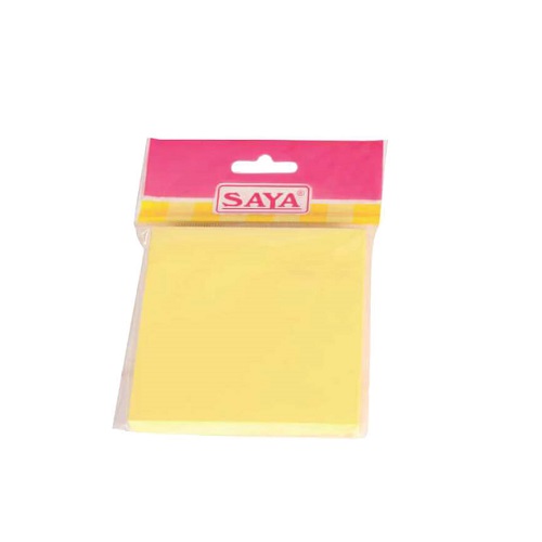 Saya Stick-eee Note Pads Yellow SY-SN03 3x3 Inch (100 Sheets)