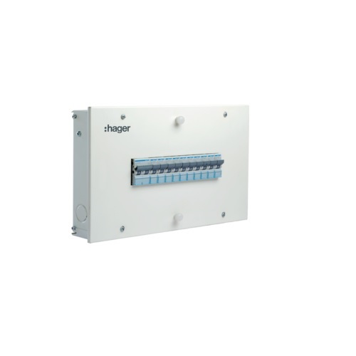 Hager 8M 8W SPN IP30 Single Door DB, VYS08C