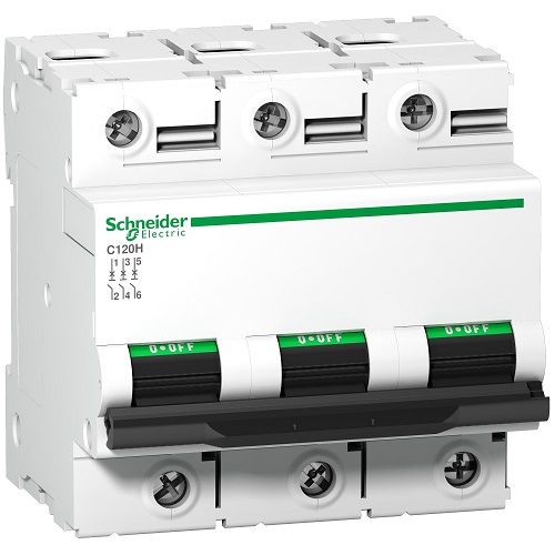 Schneider C120H 125A 3P AC MCB (15kA) A9N18470