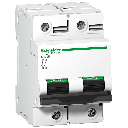 Schneider C120H 125A 2P AC MCB (15kA) A9N18459