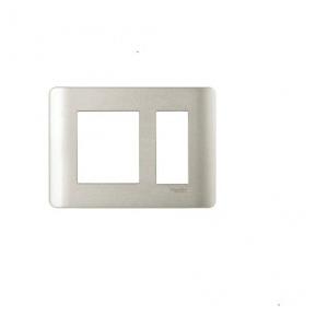 Schneider ZENcelo 3M Grid & 3M Cover Plate Satin Silver IN8403C(SA)