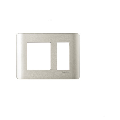 Schneider ZENcelo 3M Grid & 3M Cover Plate Satin Silver IN8403C(SA)