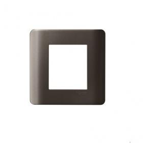 Schneider ZENcelo 2M Grid & 2M Cover Plate Dark Grey IN8402C(BZ)