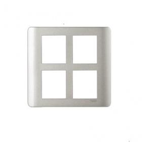 Schneider ZENcelo 8M Grid & 8M Cover Plate-Square White IN8408SC