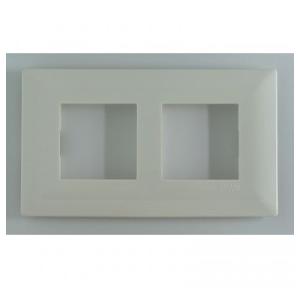 Schneider Livia 4M Grid & 4M Cover Plate White P0704