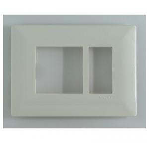 Schneider Livia 3M Grid & 3M Cover Plate White P0703