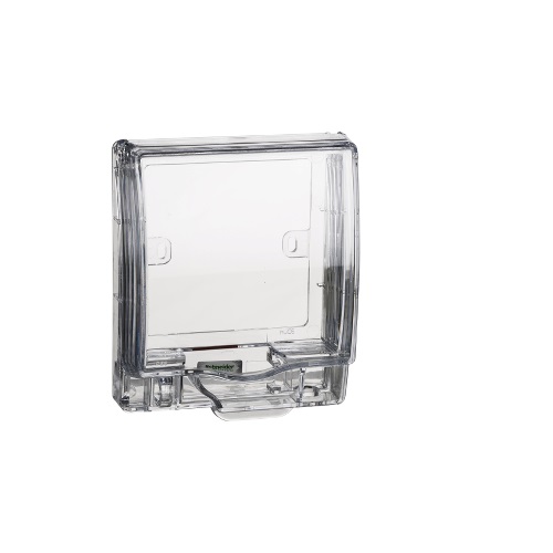 Schneider kavacha Full-Time Weatherproof Single Gang Socket Cover IP55 E223R_TR (Transparent)