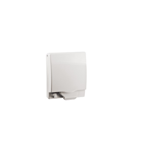 Schneider Full-Time Weatherproof Single Gang Socket Cover IP56, E223R_WE (White)