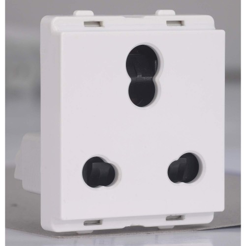 Schneider Livia Socket Outlet With Shutter White P2106 10A/16A 3 Pin