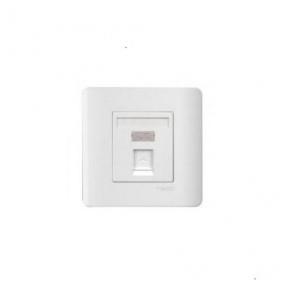 Schneider 1 Gang Wallplate without Modular Jack, E8431RJ>SZ-OS