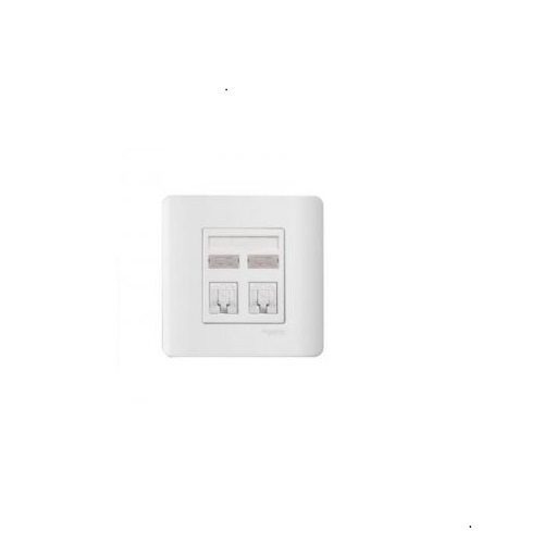 Schneider 1 Gang Data Outlet Category 6 with Integrated Shutter E8431RJ/6>SZ-OS