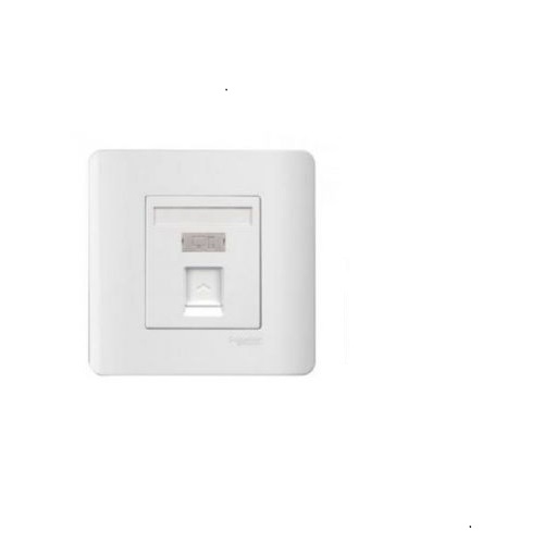 Schneider 1 Gang Wallplate without Modular Jack, E8431RJ-OS