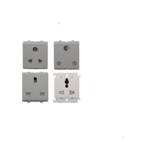 Schneider 2 Gang Telephone + Data Outlet Category 6 on Shuttered Wallplate E8432TDRJS/6-OS