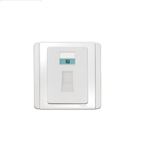 Schneider 4 Pin 2 Gang Telephone Outlet (CAT 3) E3032RJ>WW-OS