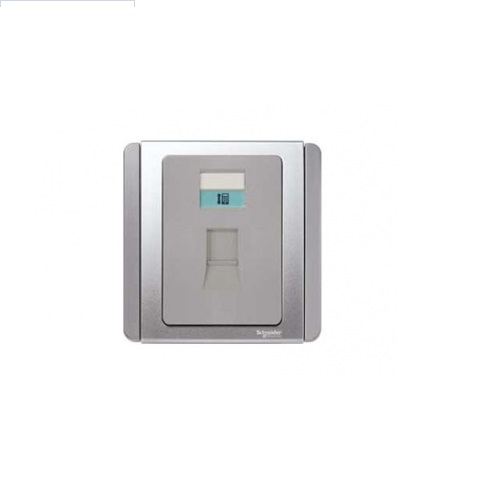 Schneider 4 Pin 1 Gang Telephone Outlet (CAT 3) E3031RJ>GS-OS