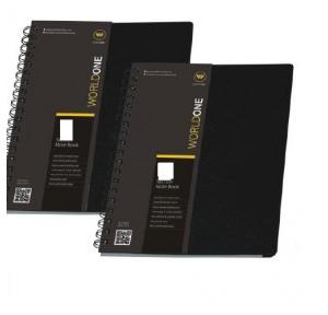 Worldone A6 ,4 Subject Wiro Notebook (PP) WPP1317 (150 Pages)