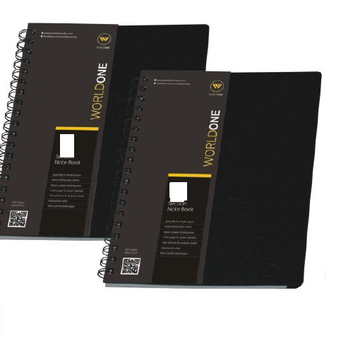 Worldone A6 ,4 Subject Wiro Notebook (PP) WPP1317 (150 Pages)