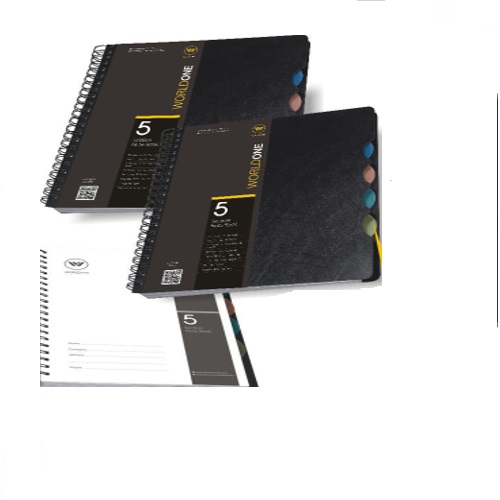 Worldone B5 , 5 Subject Wiro Notebook (PP) WPPI315 (150 Pages)