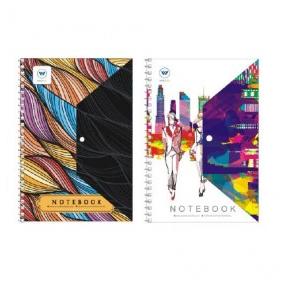 Worldone B5 Tich Button Notebook WPPI318 (80 Pages)