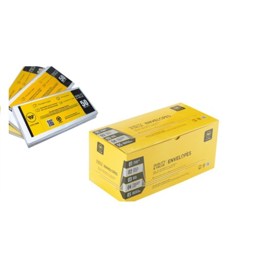 Worldone Elite Yellow Cloth Envelopes 90 Gsm WPE1216YC Pack of 50