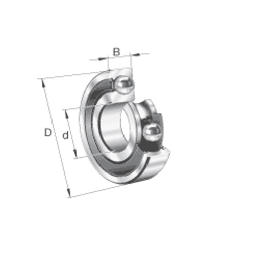 FAG Deep Groove Ball Bearing, 6013-2Z-L140