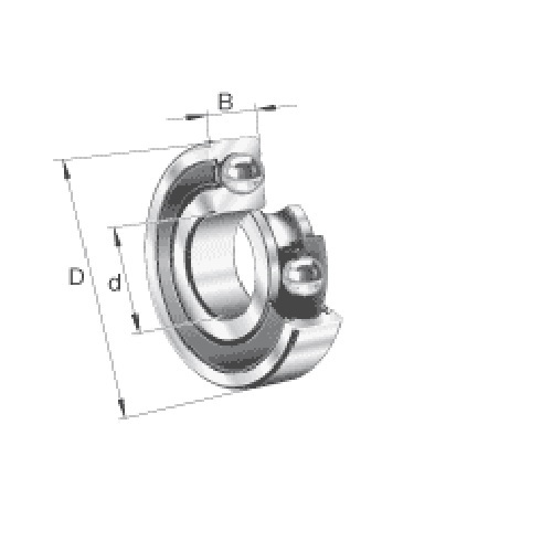 FAG Deep Groove Ball Bearing, 6012-2Z-L140