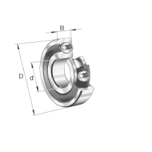 FAG Deep Groove Ball Bearing, 6012-2RSR-L140-C3