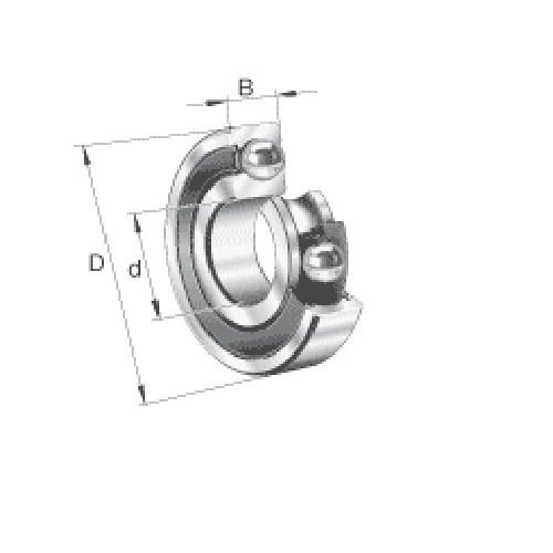 FAG Deep Groove Ball Bearing, 6212-2RSR-L140