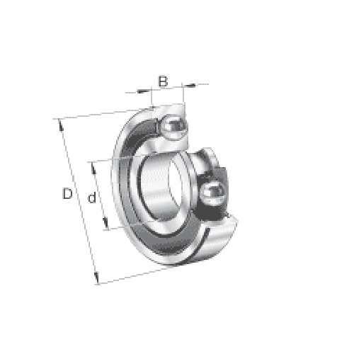 FAG Deep Groove Ball Bearing, 6209-2Z-L207