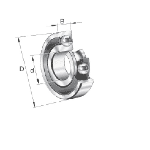 FAG Deep Groove Ball Bearing, 6215-2Z-L140