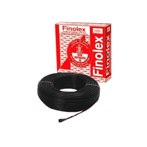 Finolex 4 Sqmm 19 Core FR PVC Insulated Sheathed Flexible Cable, 100 Mtr (Black)