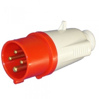 C&S Red Industrial Plug, Current: 16 A, 5 Pins, CS60009