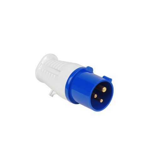 C&S Blue Industrial Plug, Current: 32 A, 3 Pins, CS60015