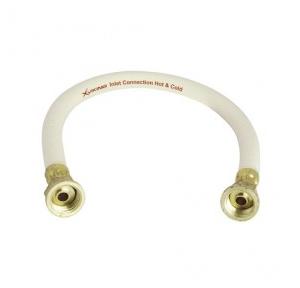 Viking PVC White Connection Pipe Brass Tail & Nut, 2 Ft