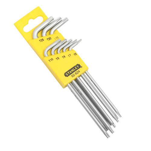 Stanley Long L-Type Tamperproof Torx Hex Key Set, 92-624