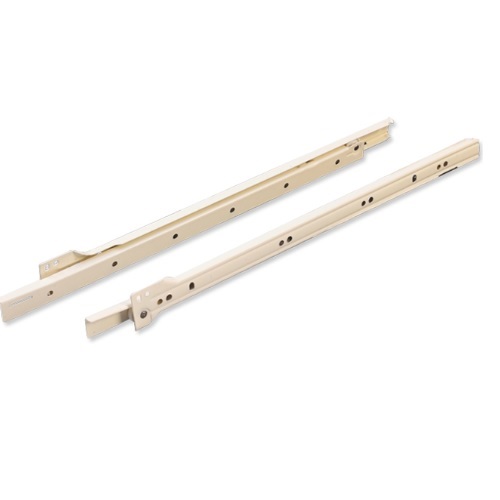 Ebco Bottom Mounting Drawer Slides Ivory 350 mm, BMDS35