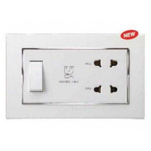 Anchor Penta 20A Shaver Socket with GINA Plate, 65707-C