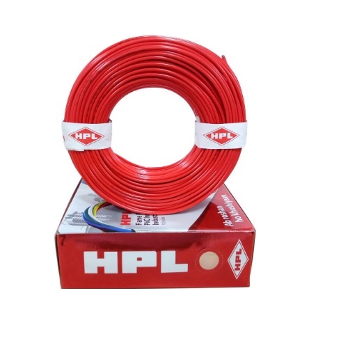 HPL 10 Sq.mm Yellow Insulated Unsheathed Industrial Cables, HHR001000100 (100 mtr)