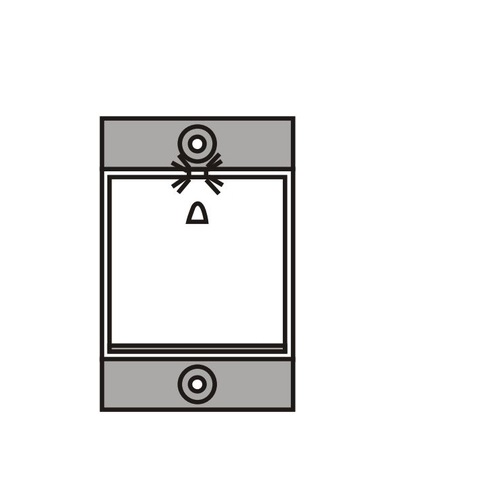 North West 6A Palm Bell Push With Indicator, M0341